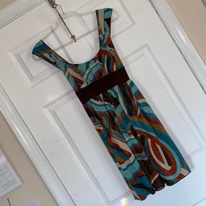 La Belle Multicolor Abstract Dress